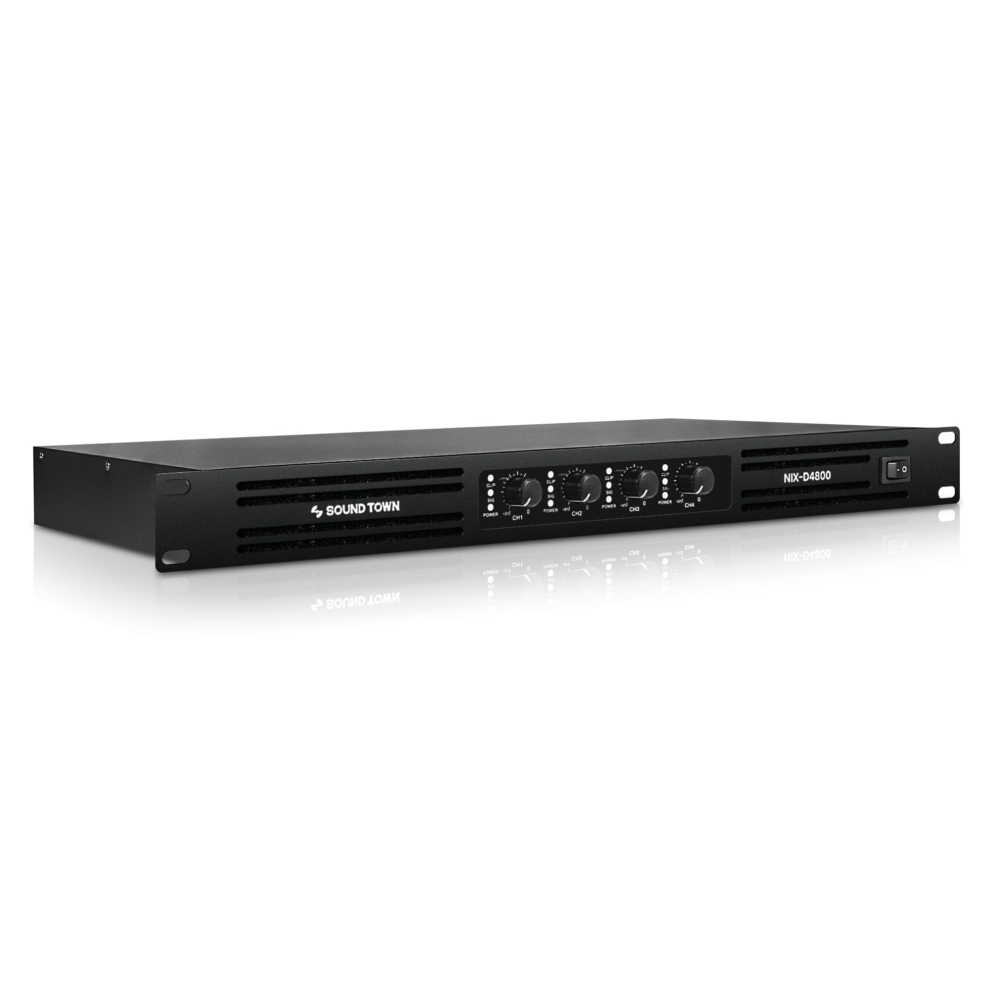 khuong8899專用 4 CHANNEL POWER AMPLIFIER Amazon.com: Sound Town Class-D 4-Channel PA/DJ Power